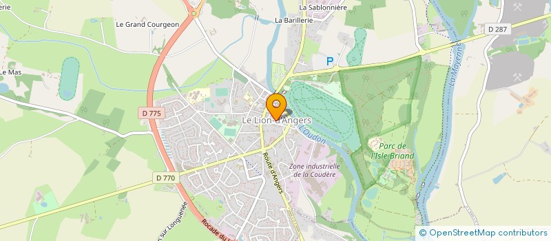 localisation de l'entreprise LES ENCORDES à LE LION D'ANGERS