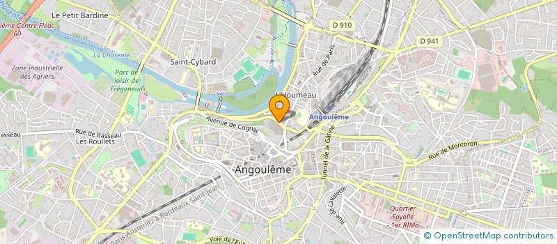 localisation de l'entreprise LES ENDORPHINES à ANGOULEME