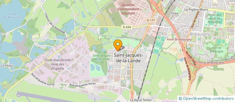 localisation de l'entreprise LES ENDORPHINES  SAINT-JACQUES-DE-LA-LANDE