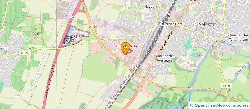 localisation de l'entreprise LES ENERGENIES  SELESTAT