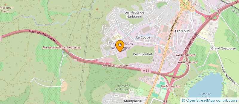 localisation de l'entreprise LES ENERGIES DU MIDI à NARBONNE