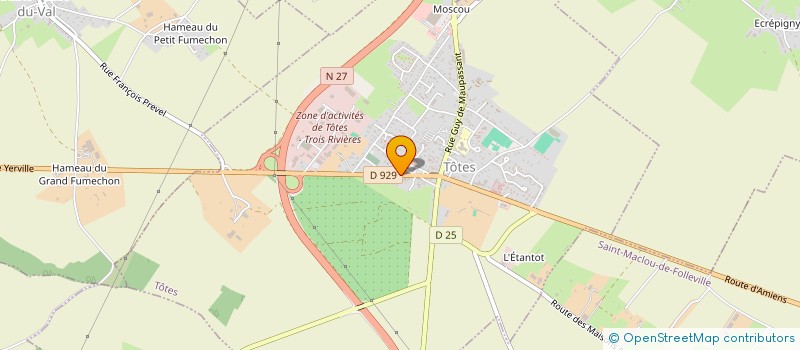 localisation de l'entreprise LES ENERGIES SOLIDAIRES  TOTES