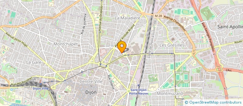 localisation de l'entreprise LES ENFANTINES à DIJON