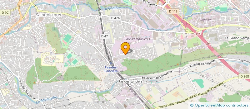 localisation de l'entreprise LES ENFANTS  SAINT-VICTORET