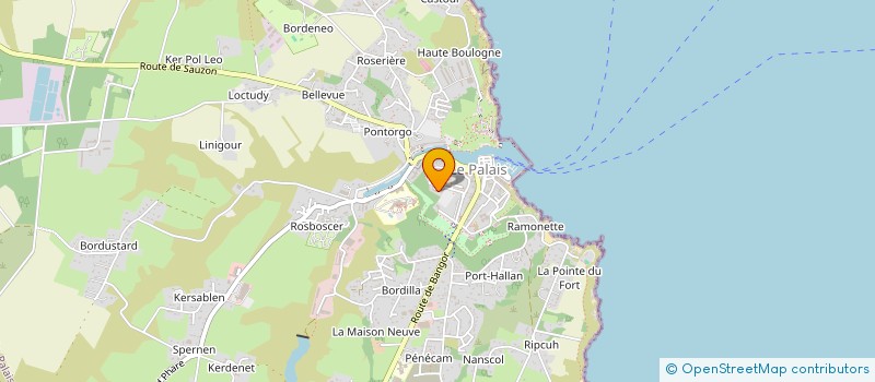 localisation de l'entreprise LES ENFANTS  LE PALAIS