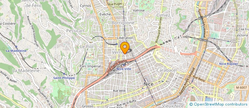 localisation de l'entreprise LES ENFANTS A LA MONTAGNE à NICE