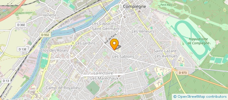 localisation de l'entreprise LES ENFANTS AU SINGULIER à COMPIEGNE