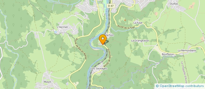 localisation de l'entreprise LES ENFANTS AVANT TOUT  AUREC-SUR-LOIRE