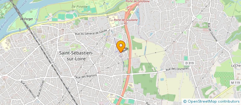 localisation de l'entreprise LES ENFANTS BENIS à SAINT-SEBASTIEN-SUR-LOIRE