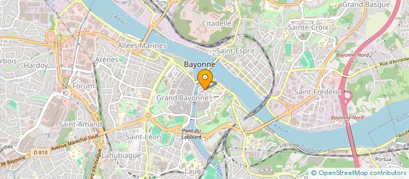 localisation de l'entreprise LES ENFANTS COULEURS  BAYONNE