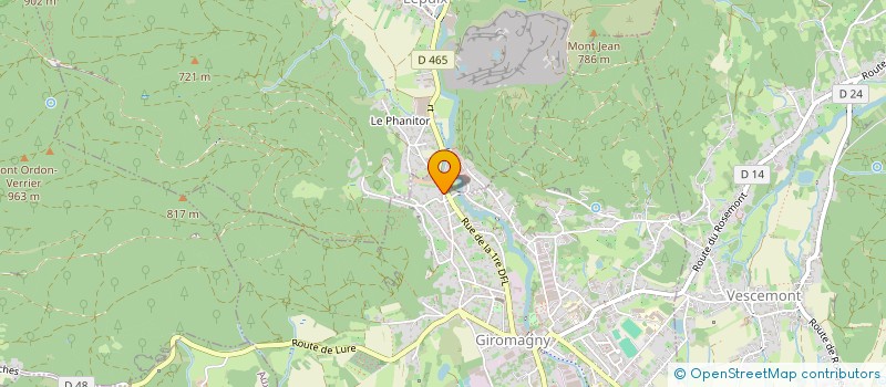 localisation de l'entreprise LES ENFANTS D'ABORD à GIROMAGNY