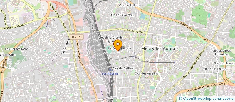 localisation de l'entreprise LES ENFANTS D' AFRIQUE à FLEURY-LES-AUBRAIS