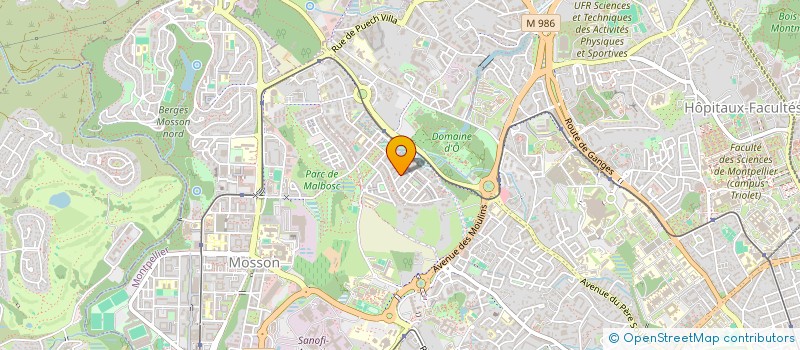 localisation de l'entreprise LES ENFANTS D HELENE à MONTPELLIER