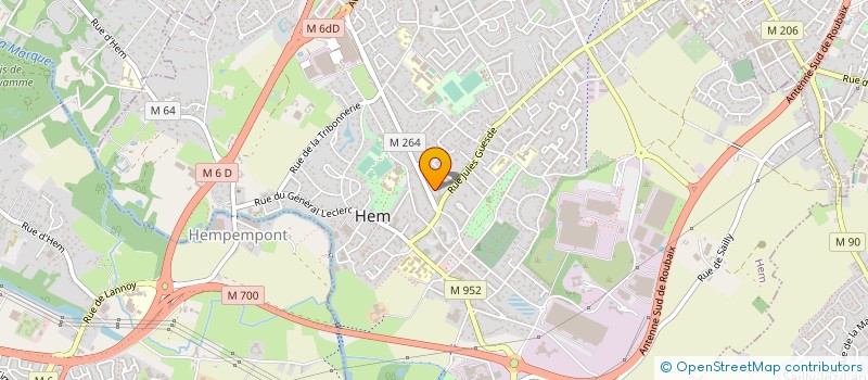 localisation de l'entreprise LES ENFANTS D'HEM ET DELECROIX  HEM