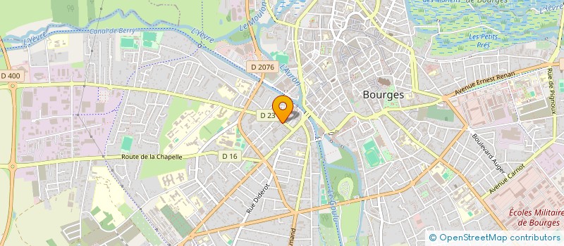 localisation de l'entreprise LES ENFANTS D'HUBERT  BOURGES