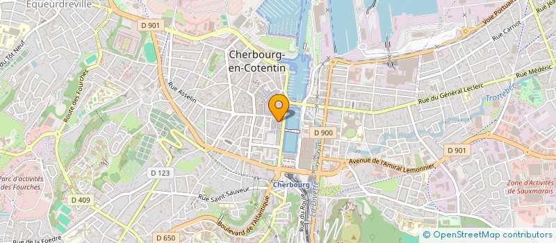 localisation de l'entreprise LES ENFANTS D OCTEVILLE  CHERBOURG-EN-COTENTIN