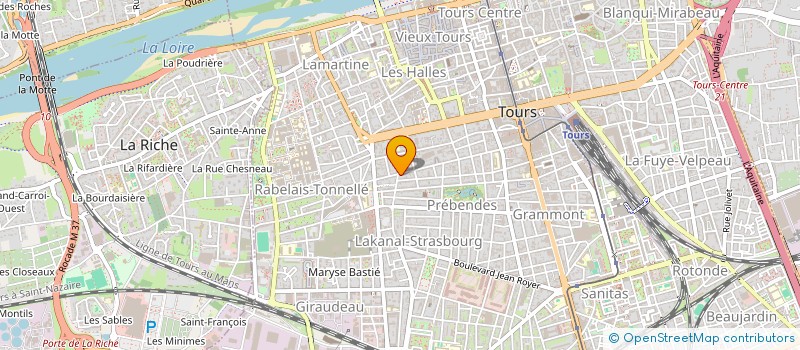 localisation de l'entreprise LES ENFANTS D'OPHELIE à TOURS