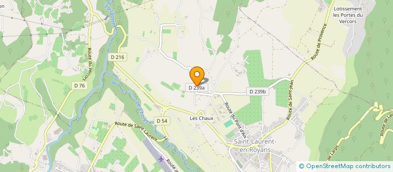 localisation de l'entreprise LES ENFANTS D'UKRAINE ET D'AILLEURS à SAINT-JEAN-EN-ROYANS