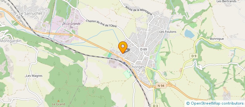 localisation de l'entreprise LES ENFANTS DAVIN  CHORGES