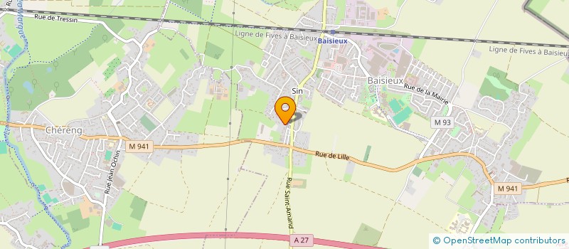 localisation de l'entreprise LES ENFANTS DE BAISIEUX  BAISIEUX