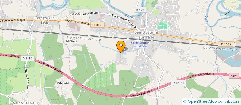 localisation de l'entreprise LES ENFANTS DE BEL-AIR  SAINT-SEURIN-SUR-L'ISLE