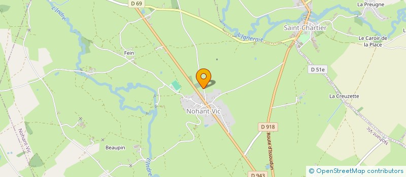 localisation de l'entreprise LES ENFANTS DE BELLE GERMAINE à NOHANT-VIC