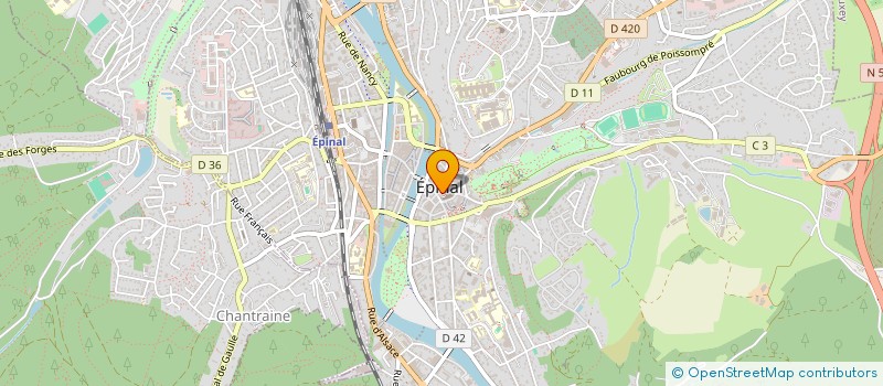 localisation de l'entreprise LES ENFANTS DE COEUR  EPINAL