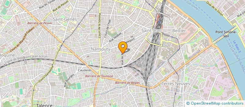 localisation de l'entreprise LES ENFANTS DE COLUCHE  BORDEAUX