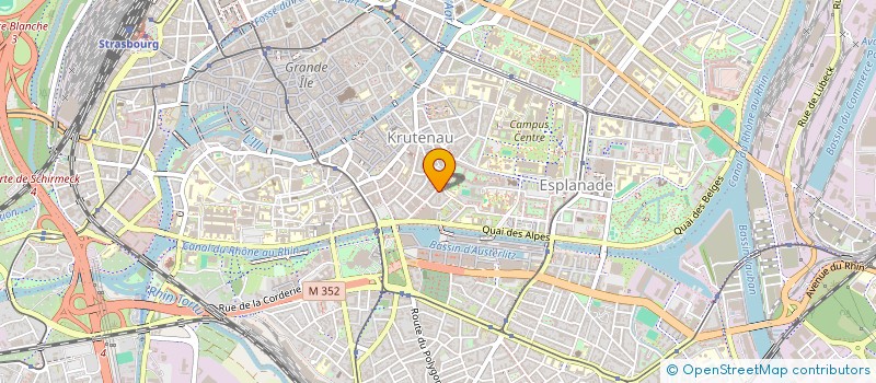 localisation de l'entreprise LES ENFANTS DE DON QUICHOTTE - STRASBOURG QUAI STURM à STRASBOURG