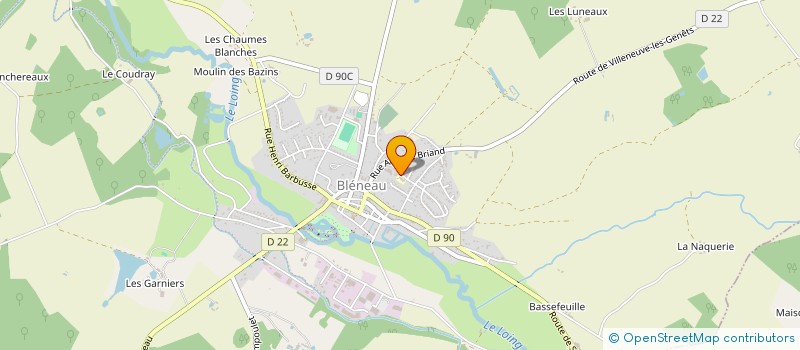 localisation de l'entreprise LES ENFANTS DE JEAN CHOPIN  BLENEAU