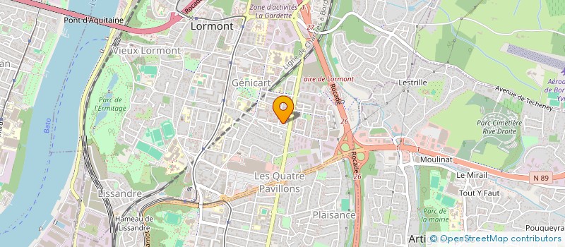 localisation de l'entreprise LES ENFANTS DE L'AVENIR à LORMONT