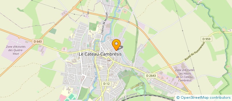 localisation de l'entreprise LES ENFANTS DE L'ECOLE HERBIN  LE CATEAU CAMBRESIS
