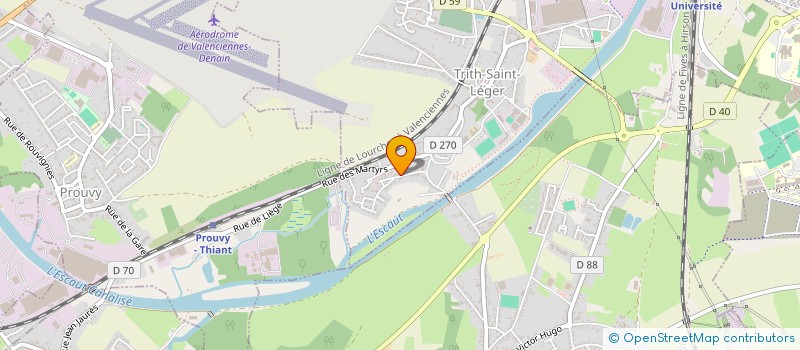 localisation de l'entreprise LES ENFANTS DE L'ECOLE LUCIE AUBRAC  TRITH-SAINT-LEGER