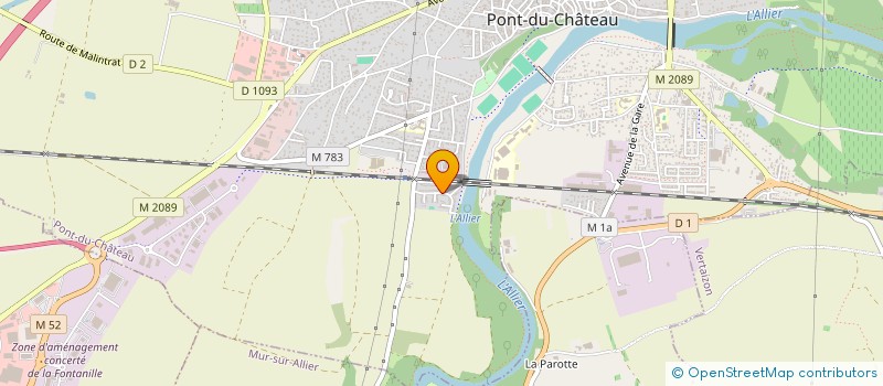 localisation de l'entreprise LES ENFANTS DE L'ESPOIR REGION AUVERGNE  PONT-DU-CHATEAU