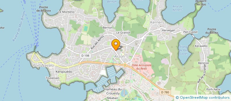 localisation de l'entreprise LES ENFANTS DE L ETANG  ARZON