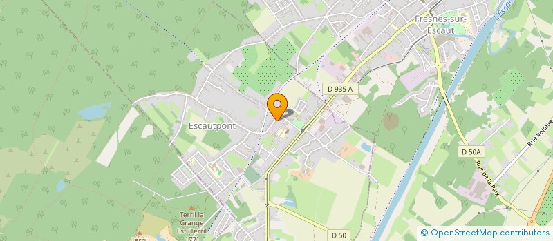 localisation de l'entreprise LES ENFANTS DE L'IMMIGRATION POLONAISE  ESCAUTPONT