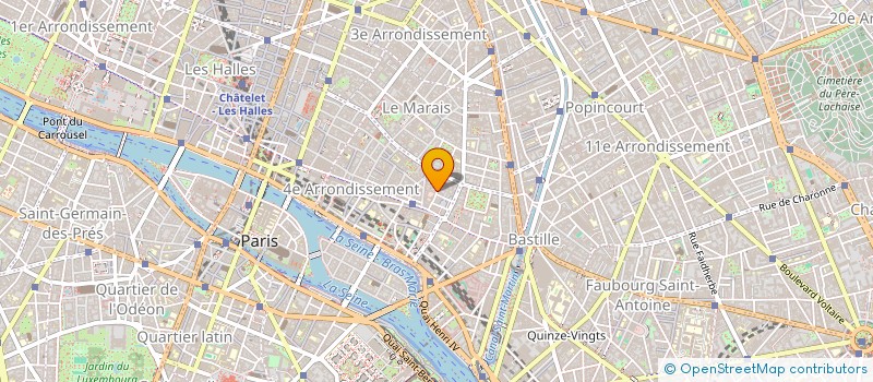 localisation de l'entreprise LES ENFANTS DE L'OCEAN  PARIS 04