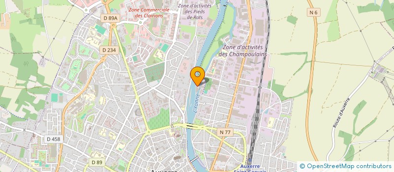 localisation de l'entreprise LES ENFANTS DE L'OCRERIE à AUXERRE