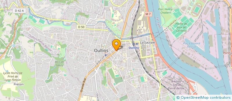 localisation de l'entreprise LES ENFANTS DE L'OUEST DEUX  OULLINS-PIERRE-BENITE