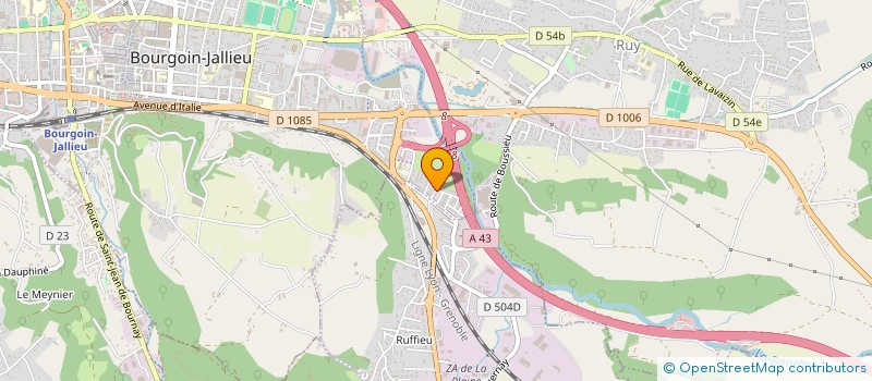 localisation de l'entreprise LES ENFANTS DE LA CREATION  BOURGOIN-JALLIEU