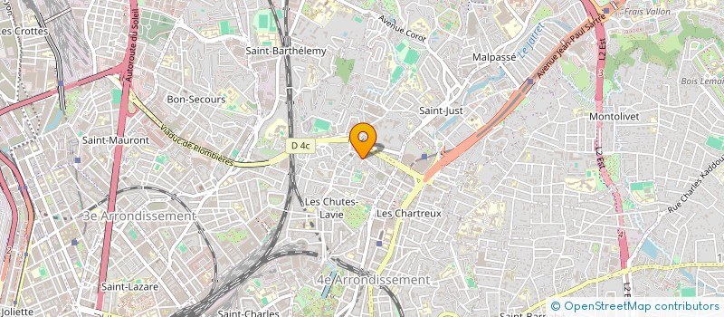localisation de l'entreprise LES ENFANTS DE LA CRECHE DES CHUTES LAVIE à MARSEILLE