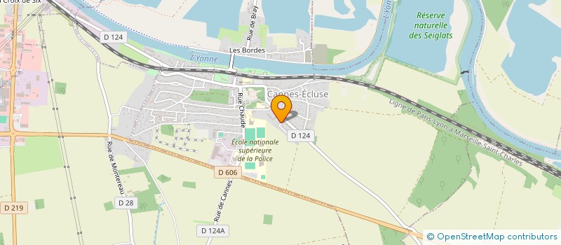 localisation de l'entreprise LES ENFANTS DE LA FORET  CANNES-ECLUSE