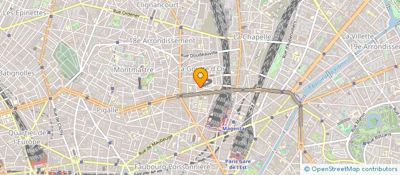 localisation de l'entreprise LES ENFANTS DE LA GOUTTE D'OR  PARIS