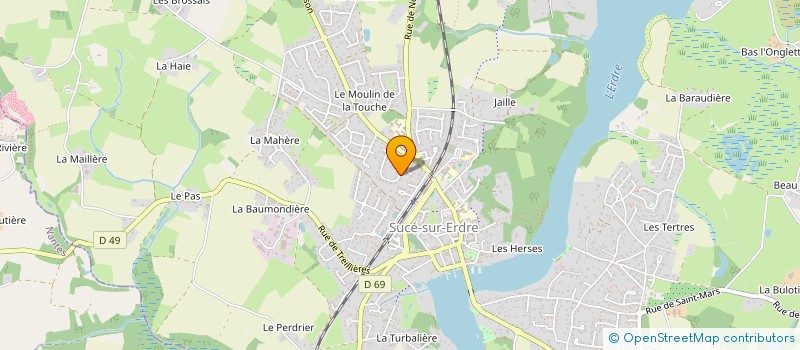 localisation de l'entreprise LES ENFANTS DE LA GRANDE ILE  SUCE-SUR-ERDRE