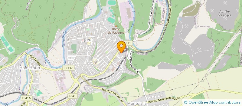 localisation de l'entreprise LES ENFANTS DE LA MAIRIE  JOEUF