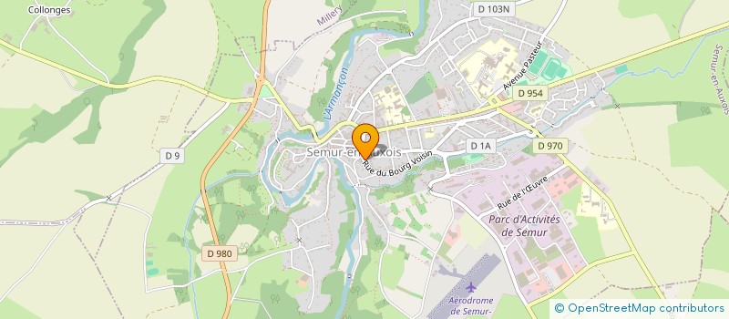 localisation de l'entreprise LES ENFANTS DE LA NUIT  SEMUR-EN-AUXOIS