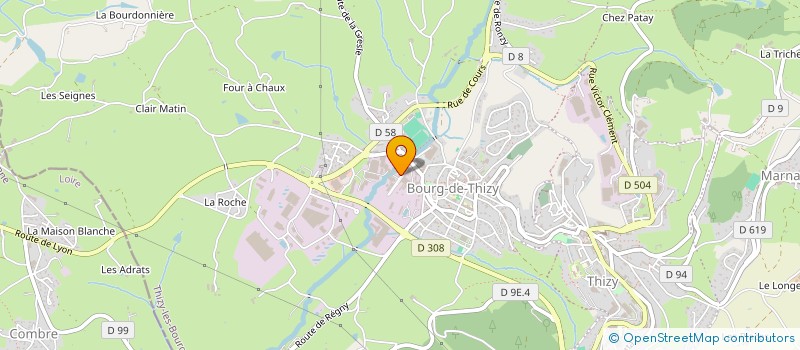 localisation de l'entreprise LES ENFANTS DE LA TRAMBOUZE  THIZY-LES-BOURGS