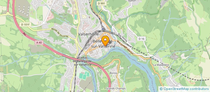 localisation de l'entreprise LES ENFANTS DE LA VALSERINE BELLEGARDE à VALSERHONE