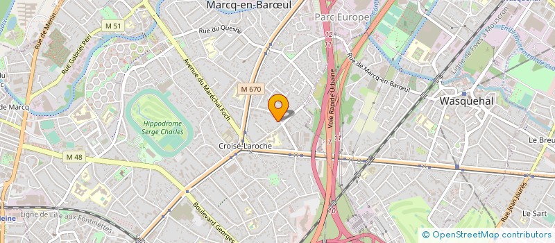 localisation de l'entreprise LES ENFANTS DE LOUXOR à MARCQ-EN-BARŒUL