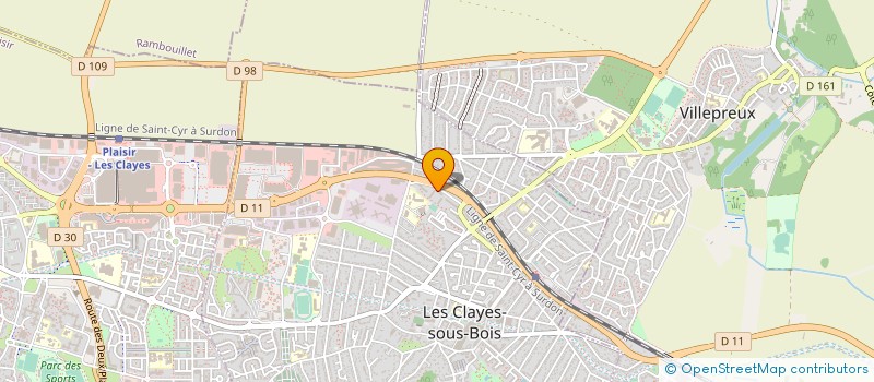 localisation de l'entreprise LES ENFANTS DE MACCARTHY  LES CLAYES-SOUS-BOIS